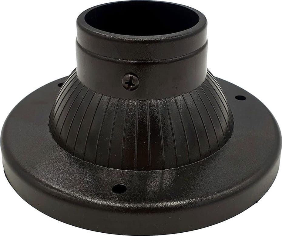 BASE PER PALO LANTERNA Ø 60 mm - 17 x h 7,9 cm In ABS nero DF 8042763 in prodotto EuroStore07 - Alatri, commercioVirtuoso.it