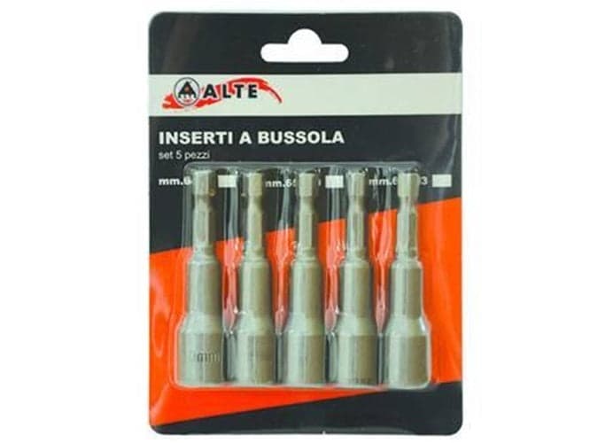 INSERTI A BUSSOLA PER AVVITATORI SET PEZZI 5 65x10 mm pz 2 FER-317306 in prodotto EuroStore07 - Alatri, commercioVirtuoso.it