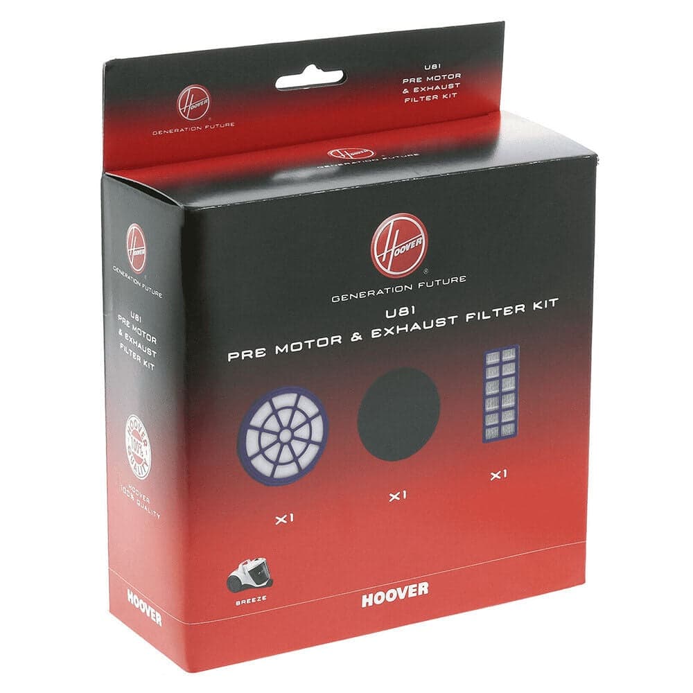 KIT FILTRI HOOVER ORGINALI ASPIRAPOLVERE BREEZE 1 CODICE 35601724 -- U 81 in prodotto EuroStore07 - Alatri, commercioVirtuoso.it