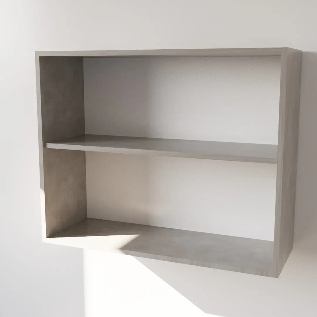 Pensile Cucina in Legno Nobilitato Cemento con Ante Altezza 72 cm in prodotto Calandrelli - Napoli, commercioVirtuoso.it