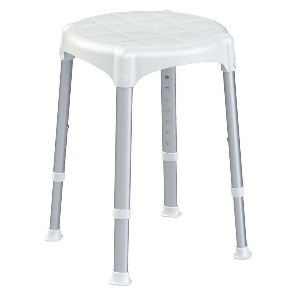 SGABELLO DA BAGNO tipo tondo - Ø cm 33 altezza regolabile 39>54 DF - 2088792 in prodotto EuroStore07 - Alatri, commercioVirtuoso.it