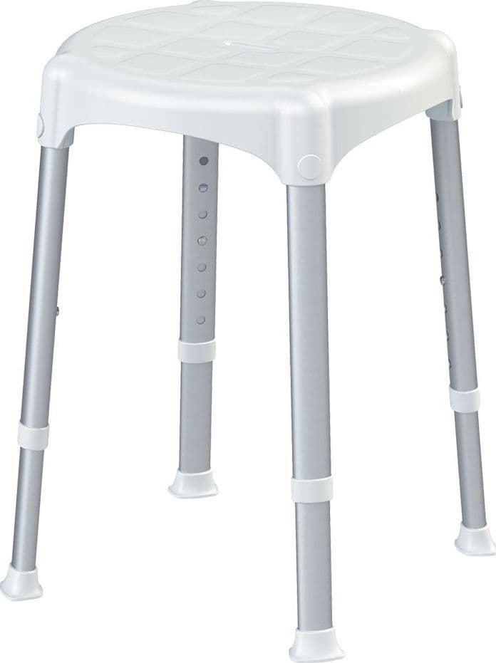 SGABELLO DA BAGNO tipo tondo - Ø cm 33 altezza regolabile 39>54 DF - 2088792 in prodotto EuroStore07 - Alatri, commercioVirtuoso.it