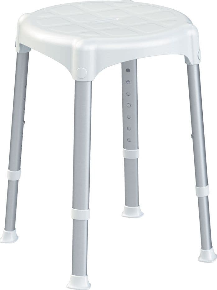 SGABELLO DA BAGNO tipo tondo - Ø cm 33 altezza regolabile 39>54 DF - 2088792 in prodotto EuroStore07 - Alatri, commercioVirtuoso.it