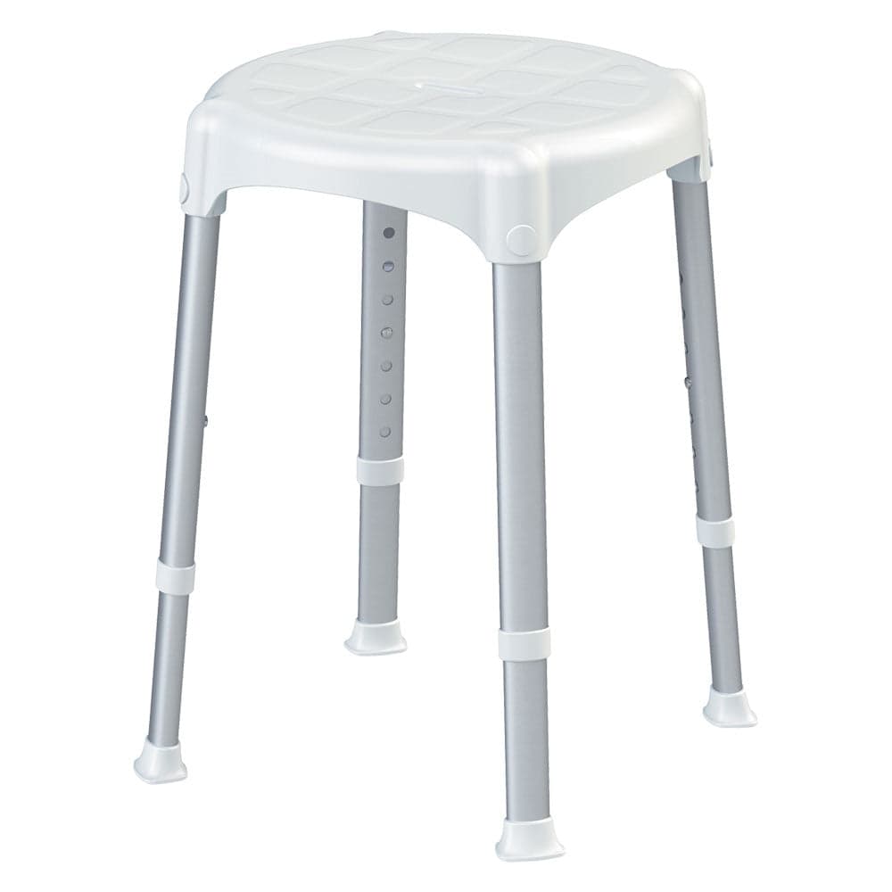 SGABELLO DA BAGNO tipo tondo - Ø cm 33 altezza regolabile 39>54 DF - 2088792 in prodotto EuroStore07 - Alatri, commercioVirtuoso.it