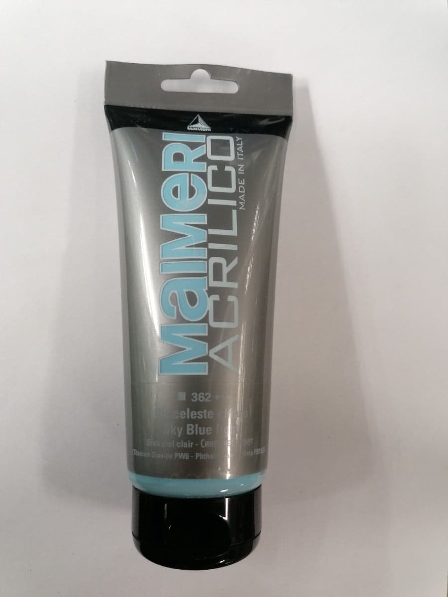 MAIMERI - COLORE ACRILICO CELESTE 200ml in Colori Stockdoc - Terni, commercioVirtuoso.it