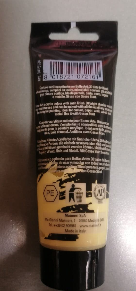 MAIMERI - COLORE ACRILICO GIALLO DI NAPOLI 75ml in Colori Stockdoc - Terni, commercioVirtuoso.it