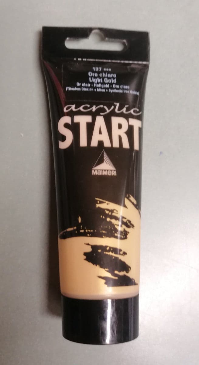 MAIMERI - COLORE ACRILICO ORO CHIARO 75ml in Colori Stockdoc - Terni, commercioVirtuoso.it
