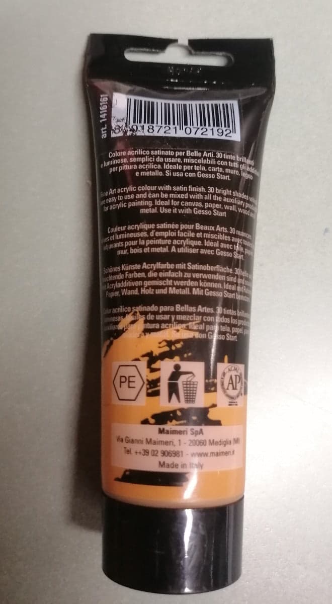 MAIMERI - COLORE ACRILICO TERRA DI SIENA NATURALE 75ml in Colori Stockdoc - Terni, commercioVirtuoso.it