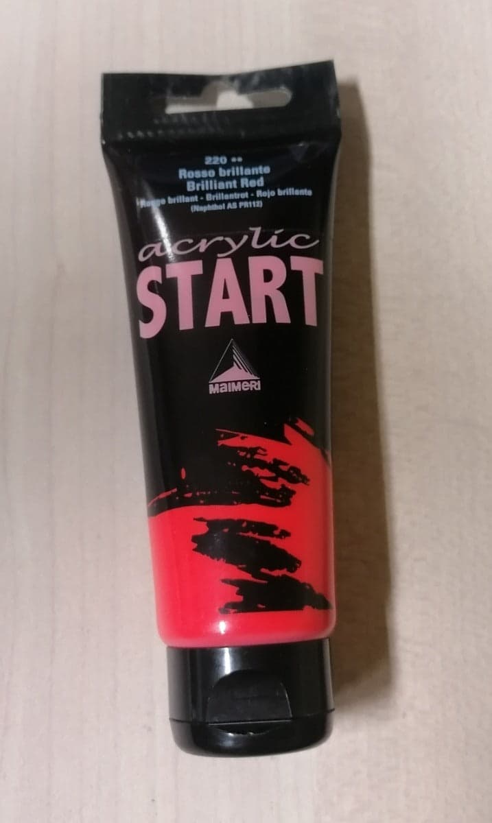 MAIMERI - COLORE ACRILICO ROSSO BRILLANTE 75ml in Colori Stockdoc - Terni, commercioVirtuoso.it