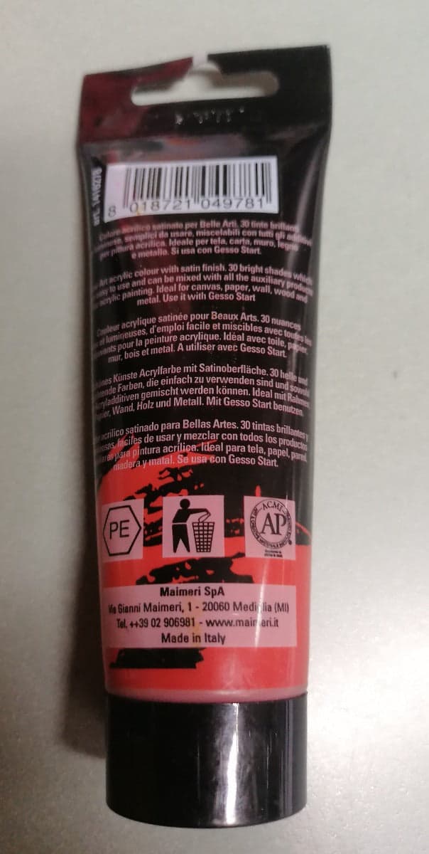 MAIMERI - COLORE ACRILICO TERRA DI SIENA BRILLANTE 75ml in Colori Stockdoc - Terni, commercioVirtuoso.it