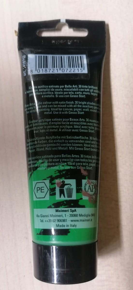 MAIMERI - COLORE ACRILICO VERDE SCURO 75ml in Colori Stockdoc - Terni, commercioVirtuoso.it
