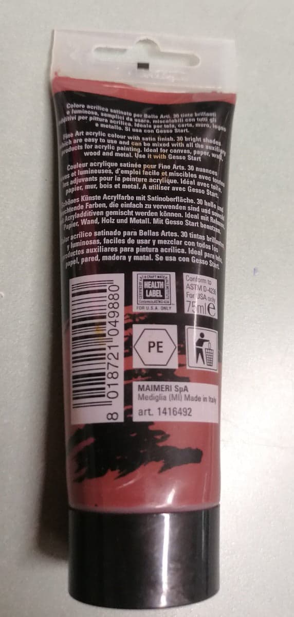 MAIMERI - COLORE ACRILICO TERRA D'OMBRA BRUCIATA 75ml in Colori Stockdoc - Terni, commercioVirtuoso.it