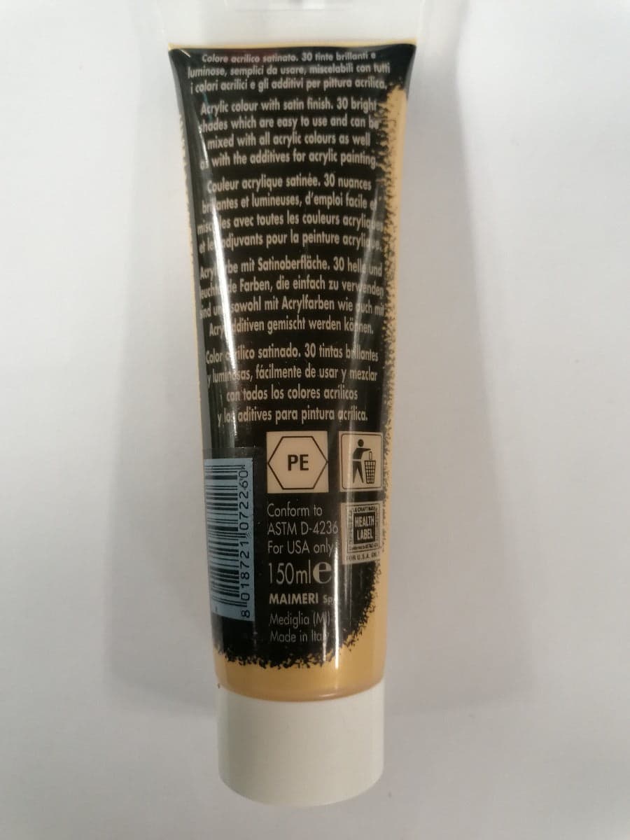 MAIMERI - COLORE ACRILICO ORO CHIARO 150ml in Colori Stockdoc - Terni, commercioVirtuoso.it