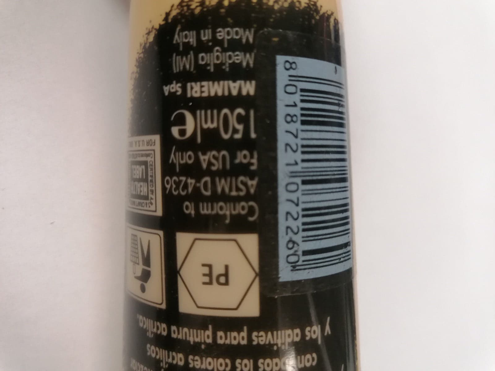 MAIMERI - COLORE ACRILICO ORO CHIARO 150ml in Colori Stockdoc - Terni, commercioVirtuoso.it