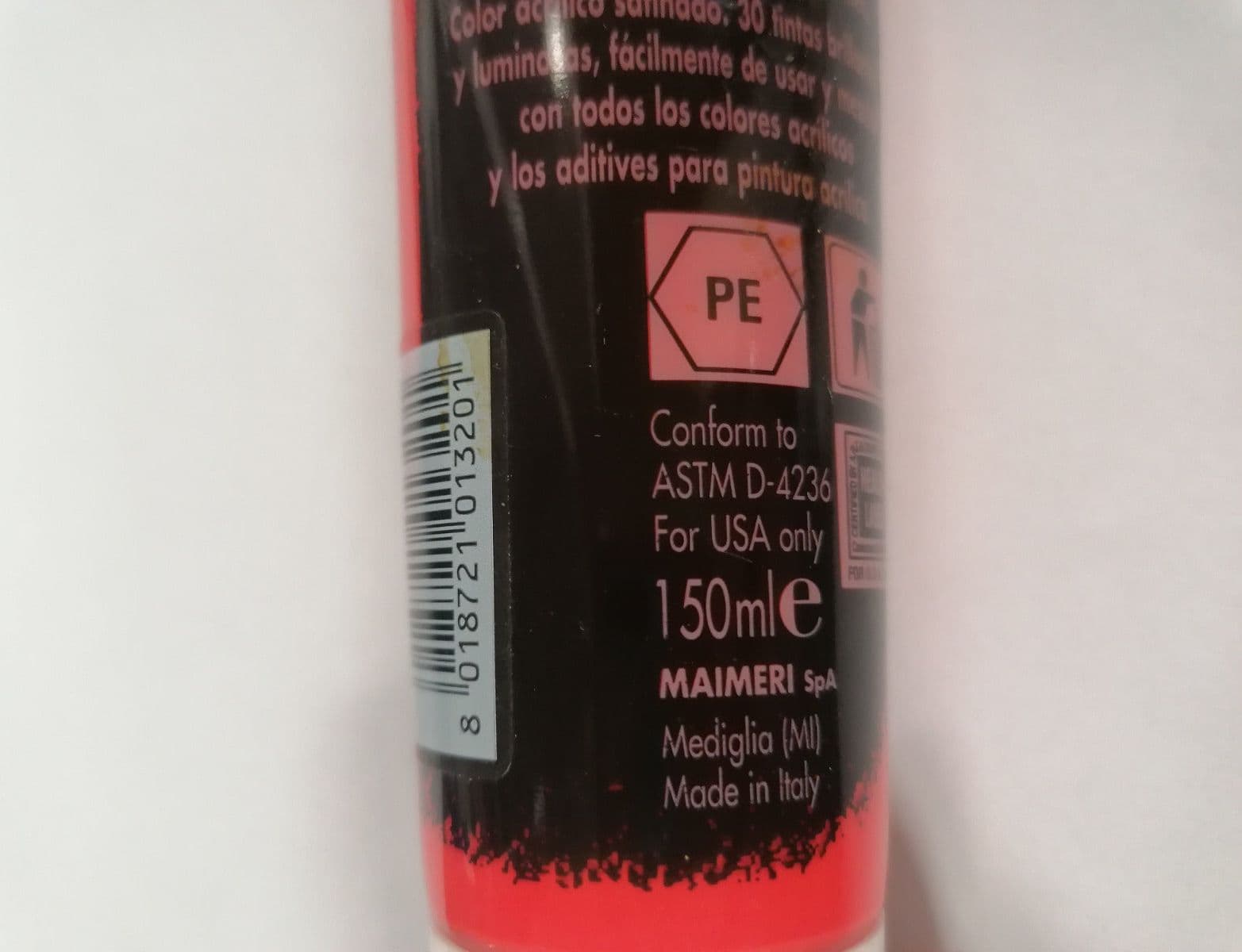 MAIMERI - COLORE ACRILICO SCARLATTO 150ml in Colori Stockdoc - Terni, commercioVirtuoso.it