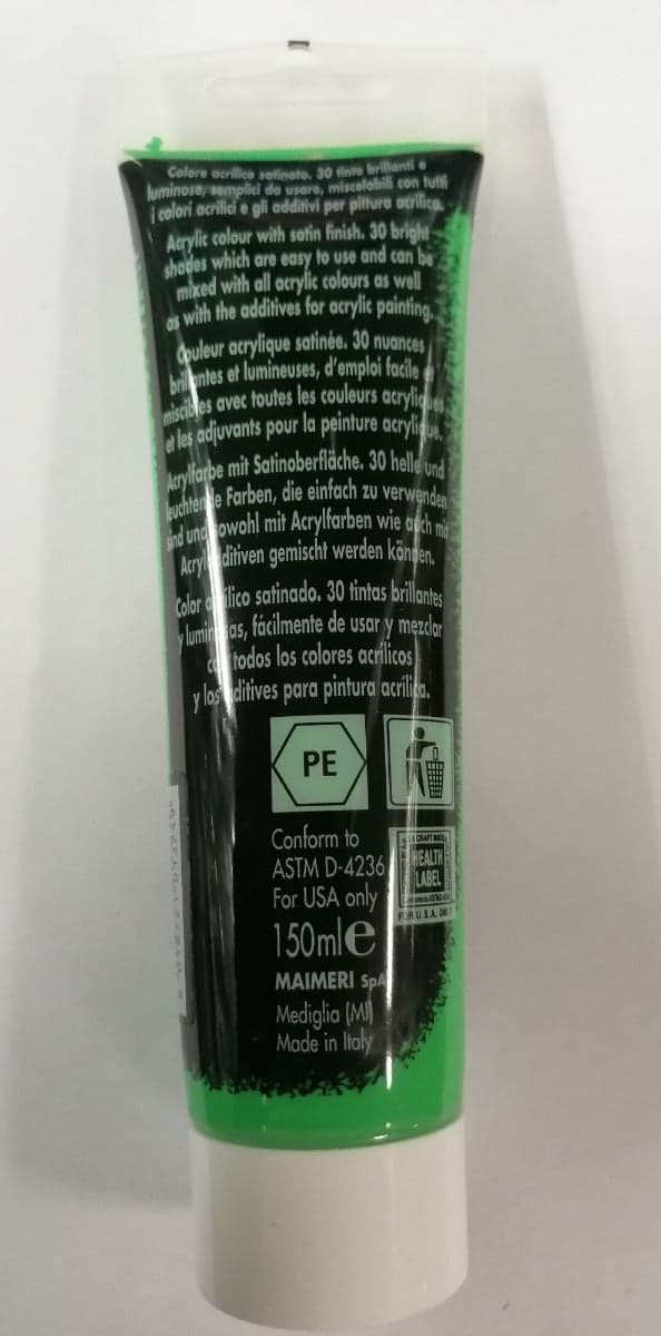 MAIMERI - COLORE ACRILICO VERDE CHIARO 150ml in Colori Stockdoc - Terni, commercioVirtuoso.it