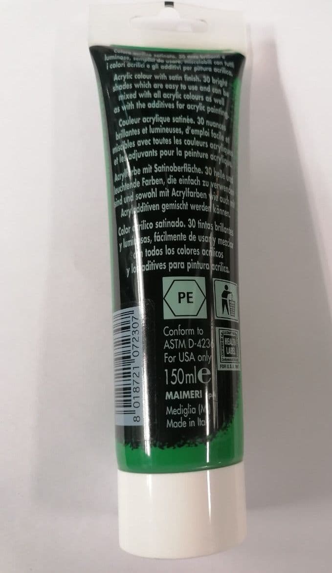 MAIMERI - COLORE ACRILICO VERDE SCURO 150ml in Colori Stockdoc - Terni, commercioVirtuoso.it