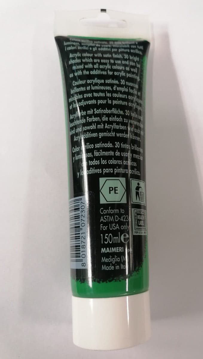 MAIMERI - COLORE ACRILICO VERDE SCURO 150ml in Colori Stockdoc - Terni, commercioVirtuoso.it