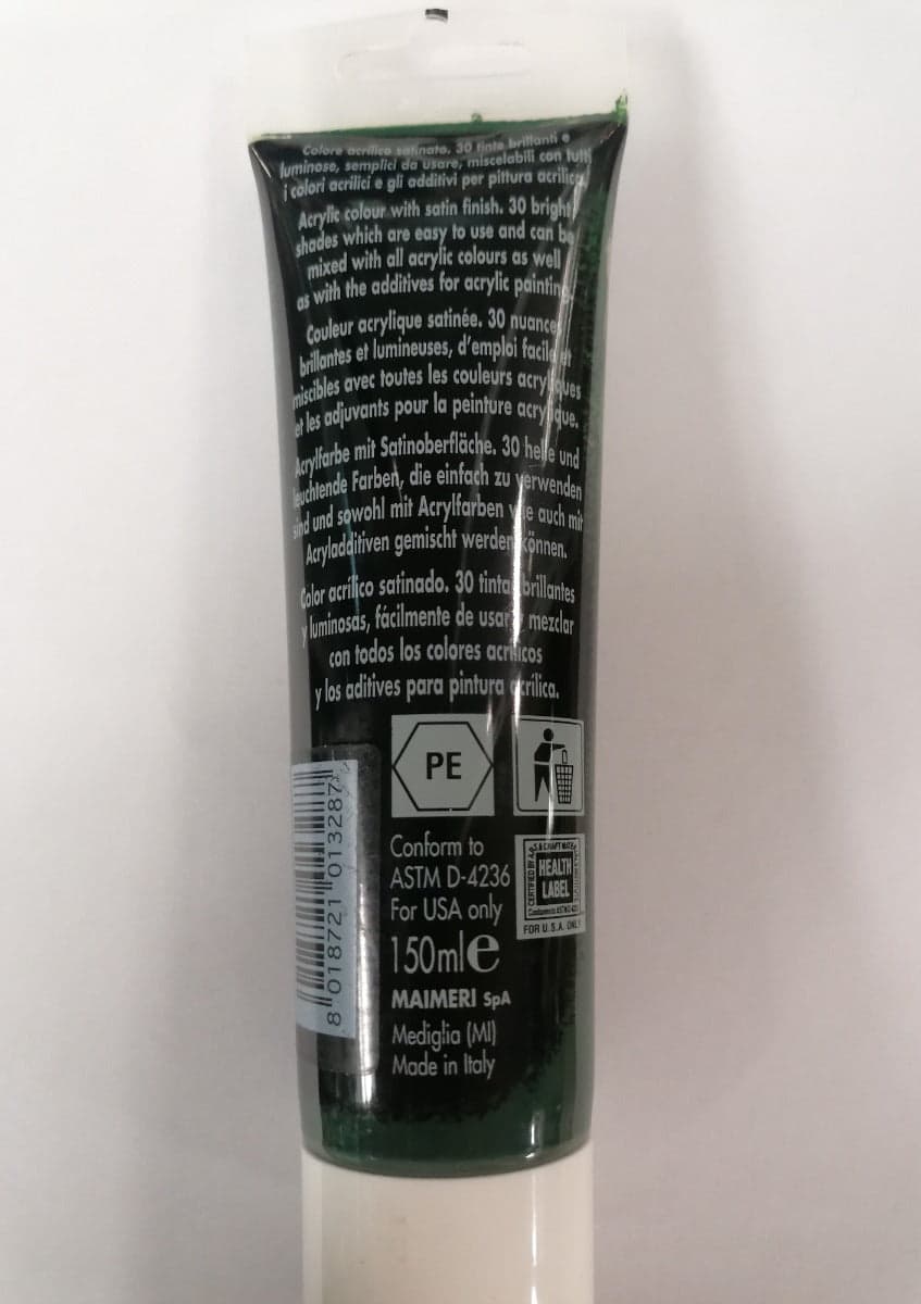 MAIMERI - COLORE ACRILICO VERDE VESCICA 150ml in Colori Stockdoc - Terni, commercioVirtuoso.it
