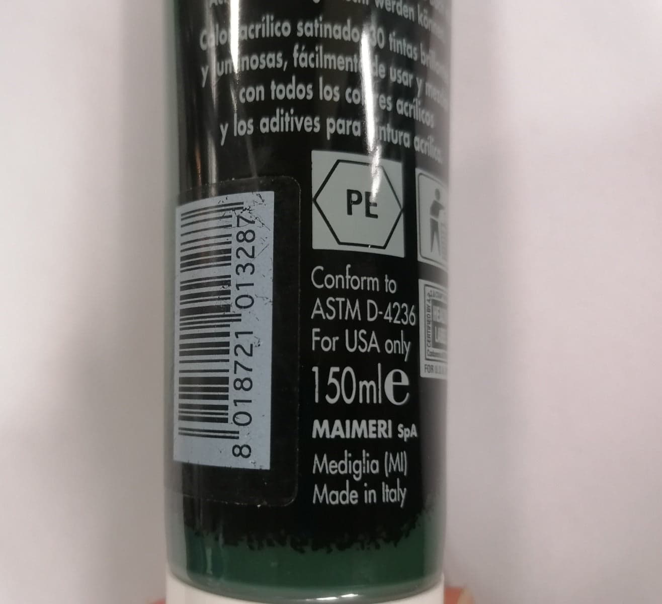 MAIMERI - COLORE ACRILICO VERDE VESCICA 150ml in Colori Stockdoc - Terni, commercioVirtuoso.it