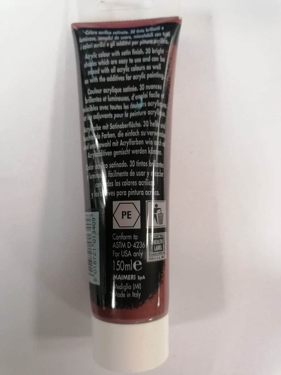 MAIMERI - COLORE ACRILICO TERRA D' OMBRA BRUCIATA 150ml in Colori Stockdoc - Terni, commercioVirtuoso.it