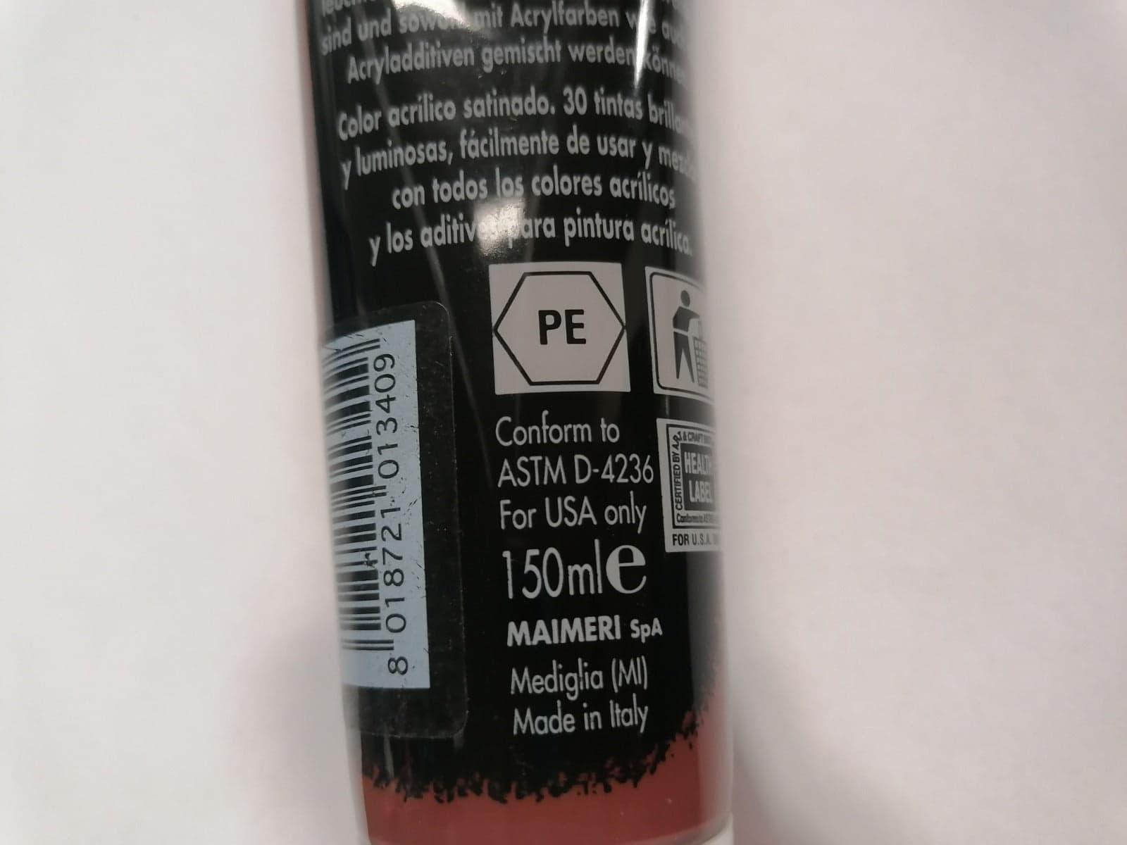 MAIMERI - COLORE ACRILICO TERRA D' OMBRA BRUCIATA 150ml in Colori Stockdoc - Terni, commercioVirtuoso.it