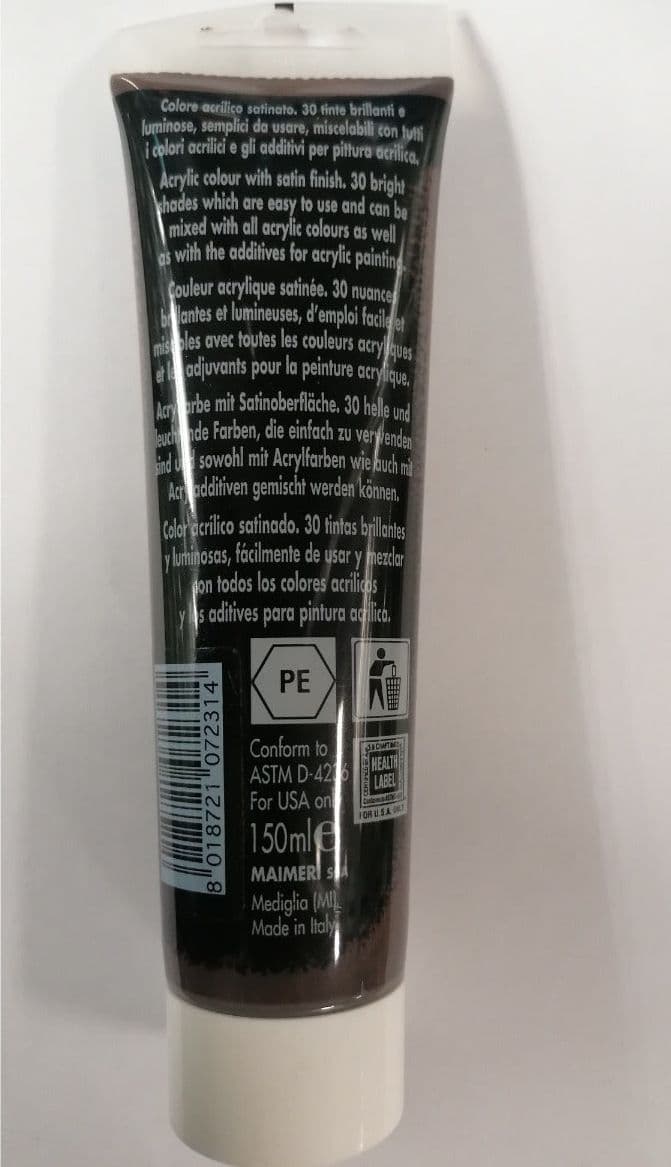 MAIMERI - COLORE ACRILICO TERRA D' OMBRA NATURALE 150ml in Colori Stockdoc - Terni, commercioVirtuoso.it