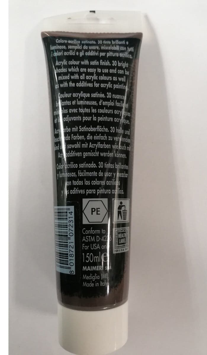 MAIMERI - COLORE ACRILICO TERRA D' OMBRA NATURALE 150ml in Colori Stockdoc - Terni, commercioVirtuoso.it
