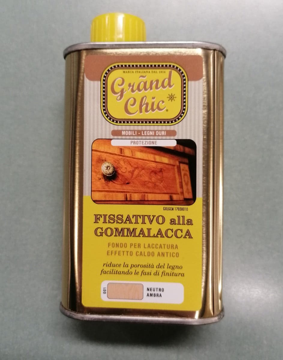 GRAND CHIC - FISSATIVO ALLA GOMMALACCA NEUTRO AMBRA 250ML in Primer Stockdoc - Terni, commercioVirtuoso.it