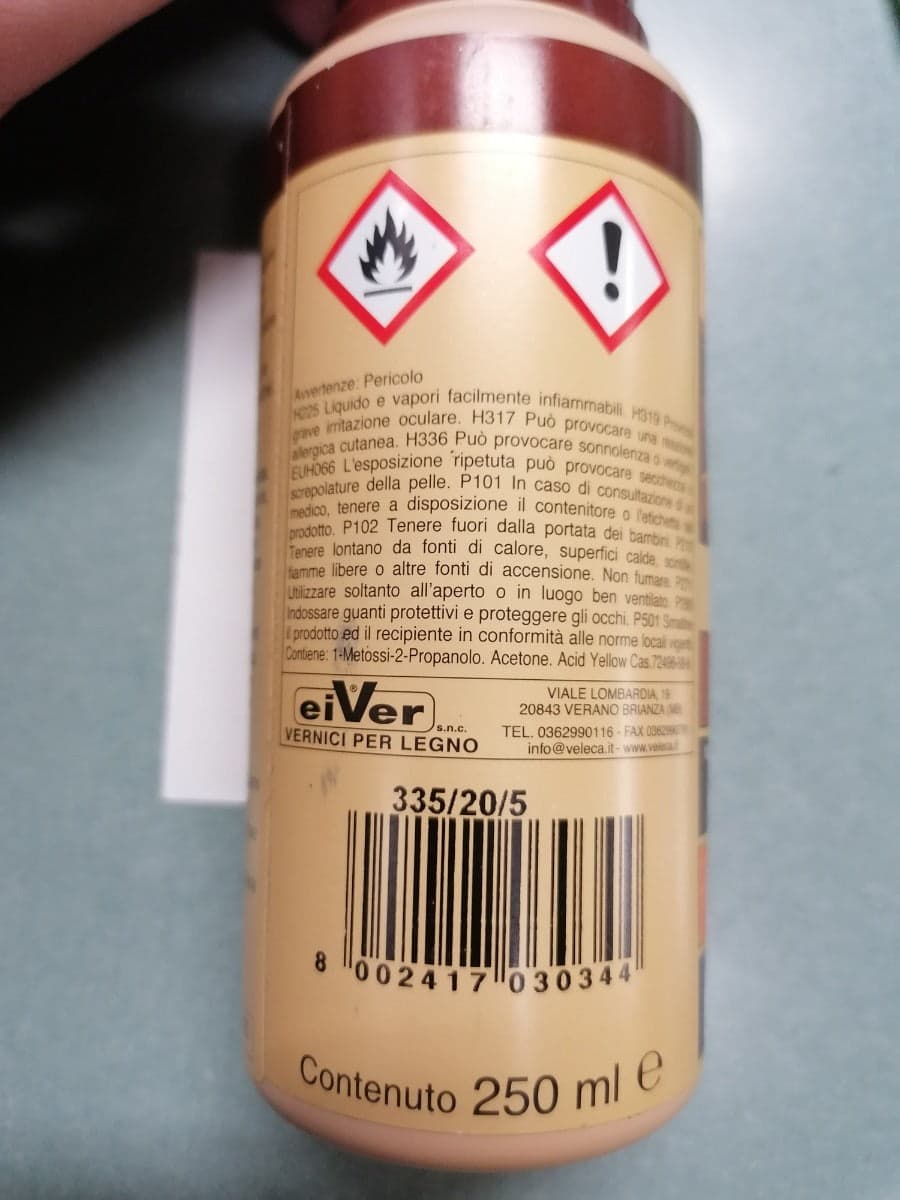 VELECA - TIVAL COLOR TINGILEGNO WENGE 250ML in Colorante Stockdoc - Terni, commercioVirtuoso.it