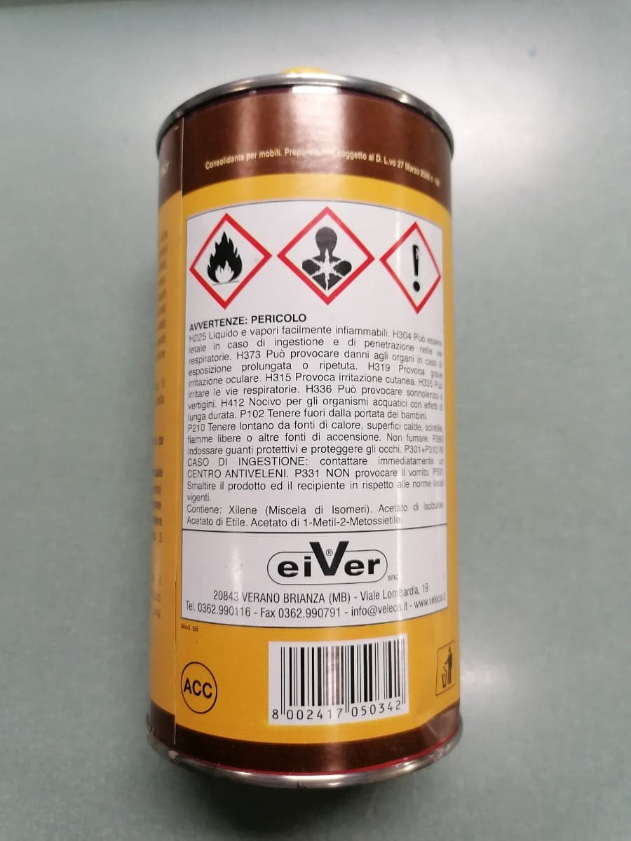 VELECA - CONSOLIDANTE PER MOBILI 750 ML in Pittura colorante Stockdoc - Terni, commercioVirtuoso.it