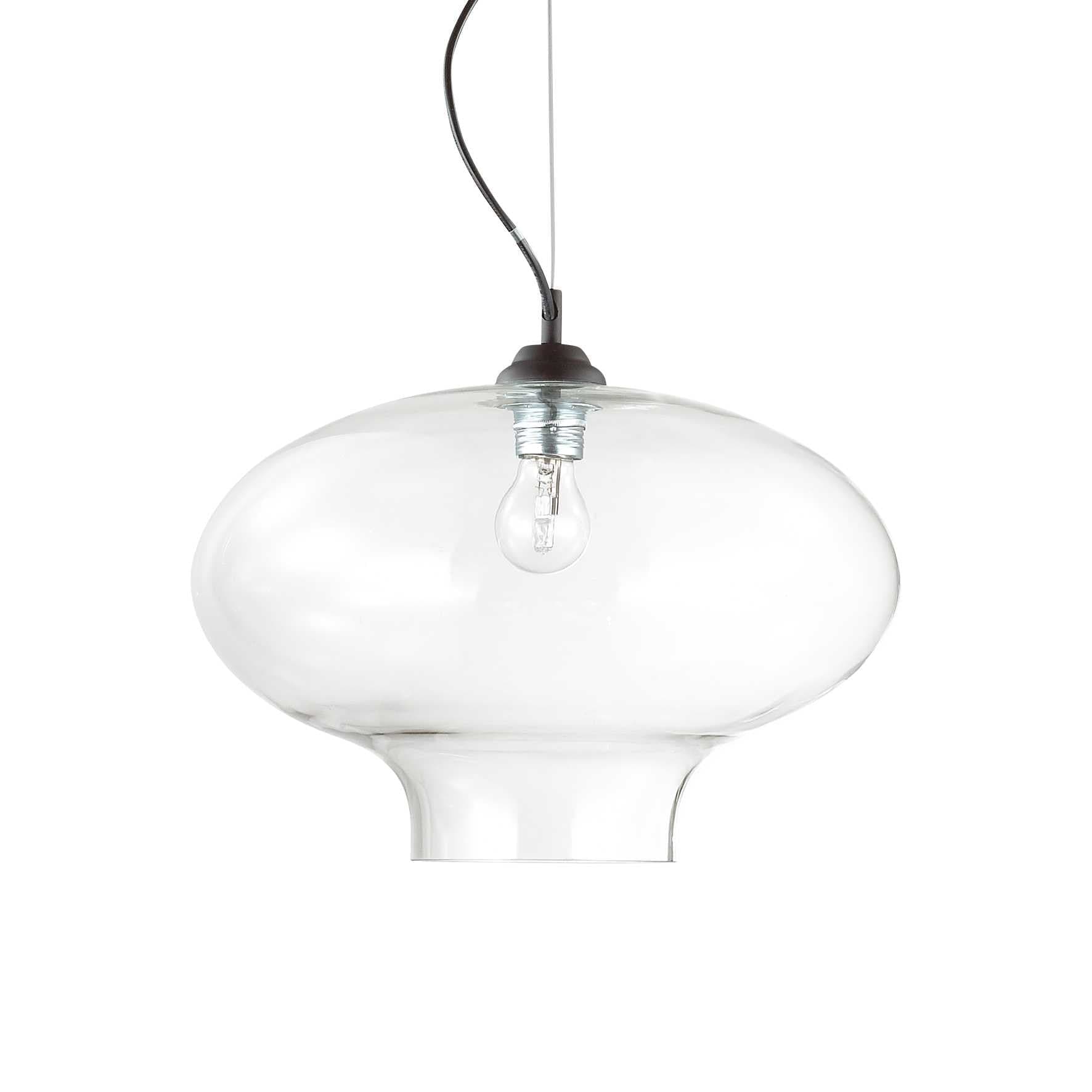 Lampada A Sospensione BISTRO' SP1 ROUND TRASPARENTE in Lampade a sospensione Led Mall Home - Napoli, commercioVirtuoso.it