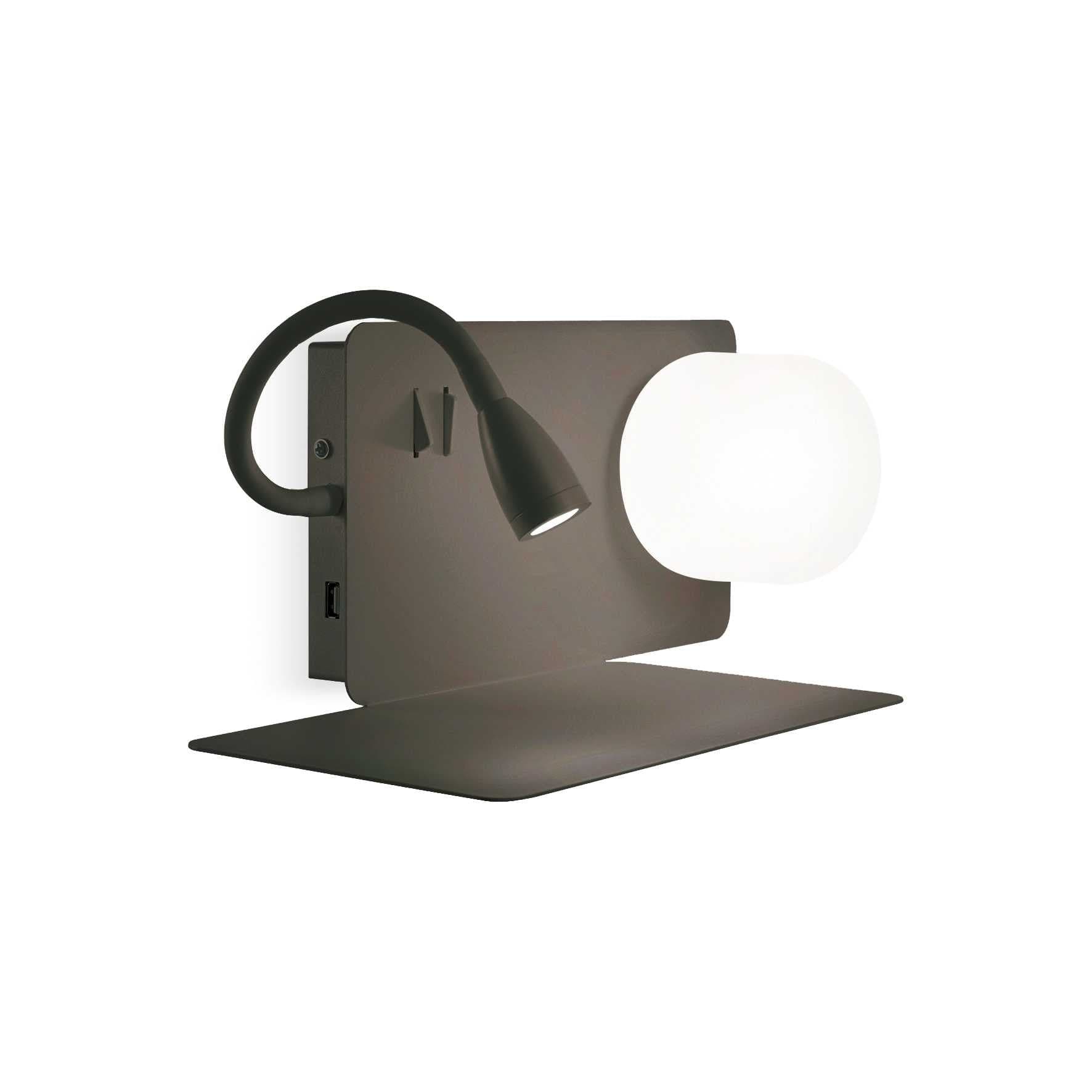 Lampada Da Parete BOOK-1 AP NERO in Applique Led Mall Home - Napoli, commercioVirtuoso.it