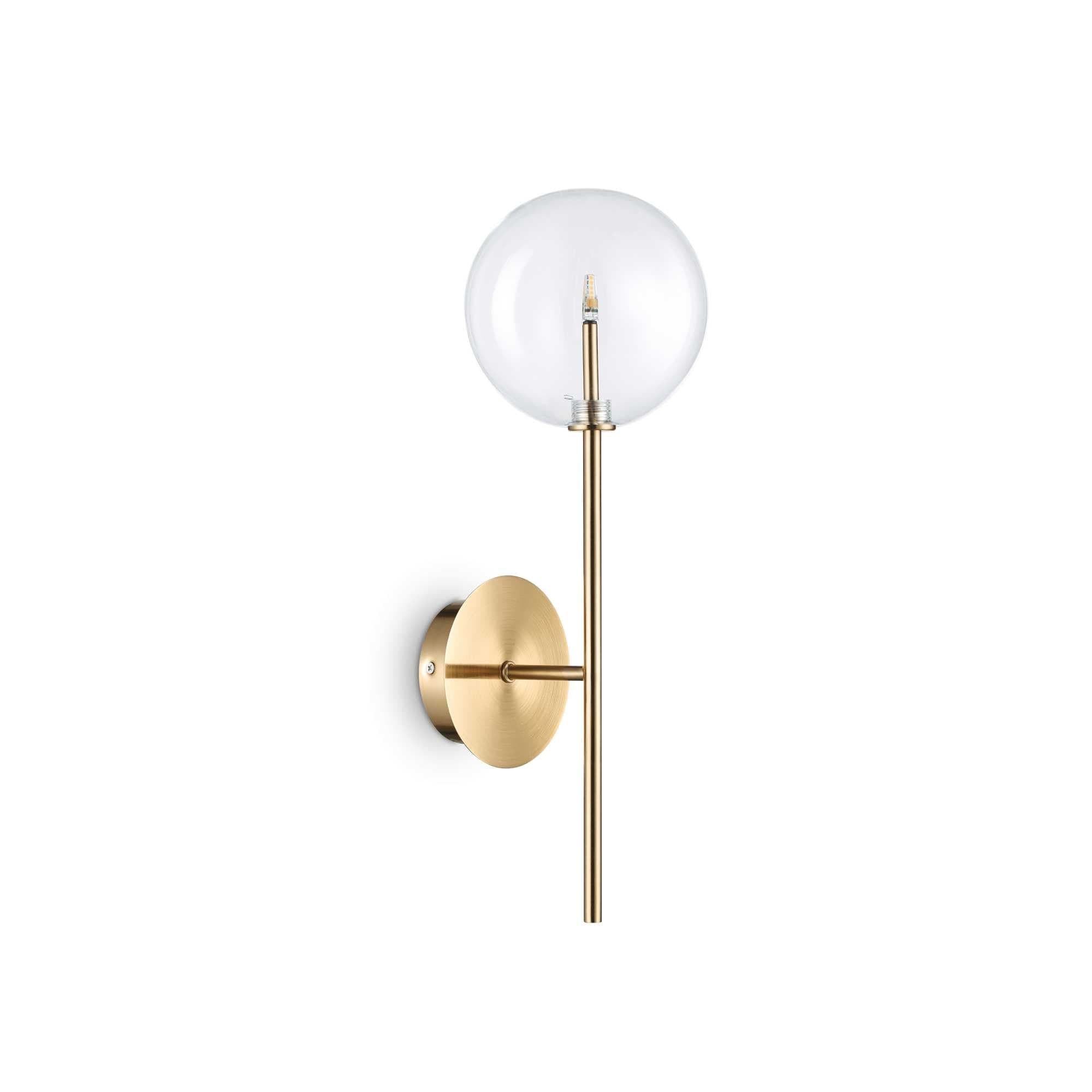 Lampada Da Parete EQUINOXE AP1 OTTONE in Applique Led Mall Home - Napoli, commercioVirtuoso.it