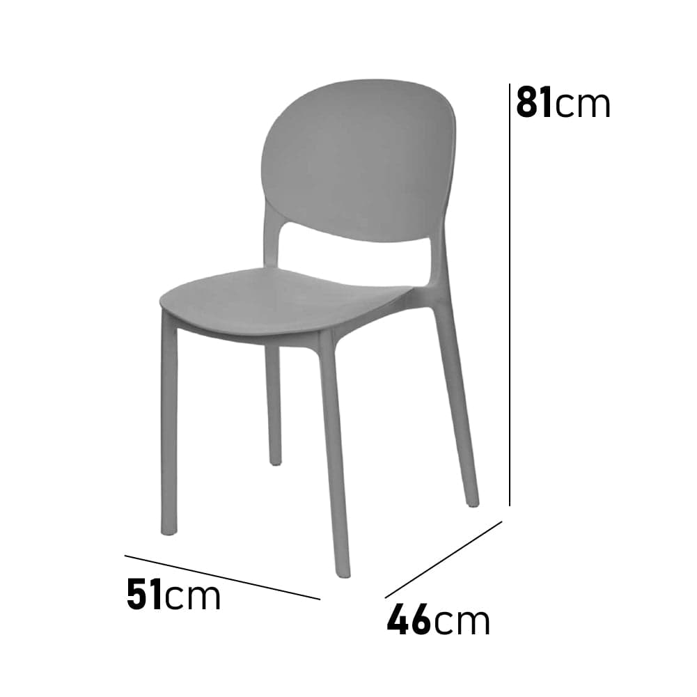 Sedia in Termoplastica Kit 4pz Sedie Impilabili Resistenti Sala da Pranzo Cucina in Sedie Danyx - Casoria, commercioVirtuoso.it