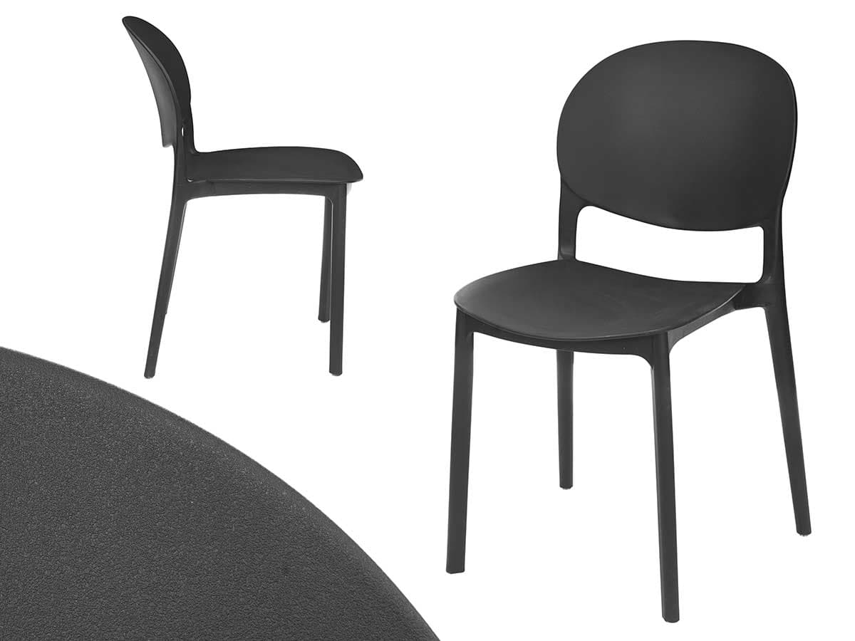 Sedia in Termoplastica Kit 4pz Sedie Impilabili Resistenti per Sala da Pranzo, Cucina , Terrazzo in Sedie Danyx - Casoria, commercioVirtuoso.it