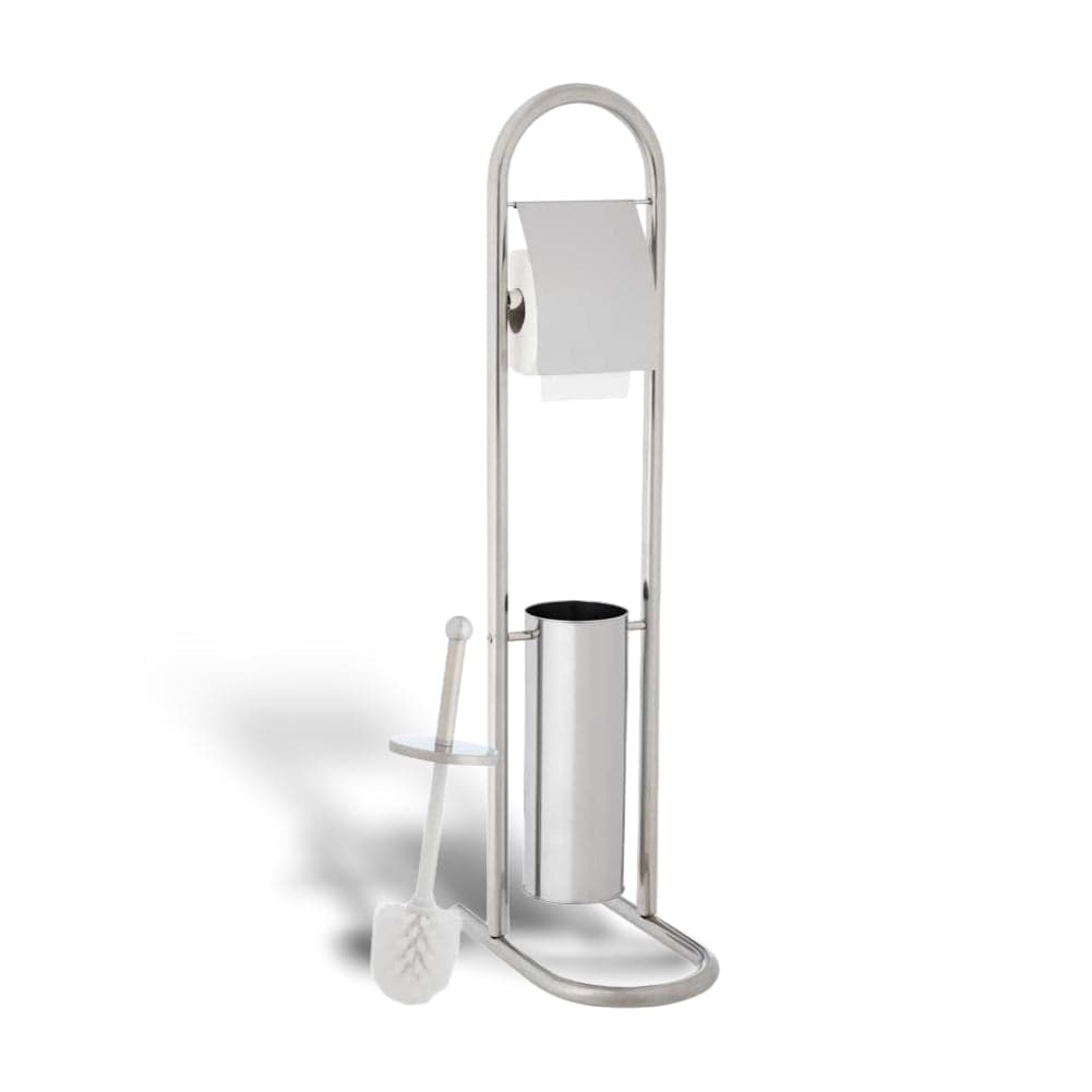 Piantana Bagno Porta Rotolo Porta Scopino Cromato H. 80 cm Salvaspazio in Scopini e porta scopini Danyx - Casoria, commercioVirtuoso.it