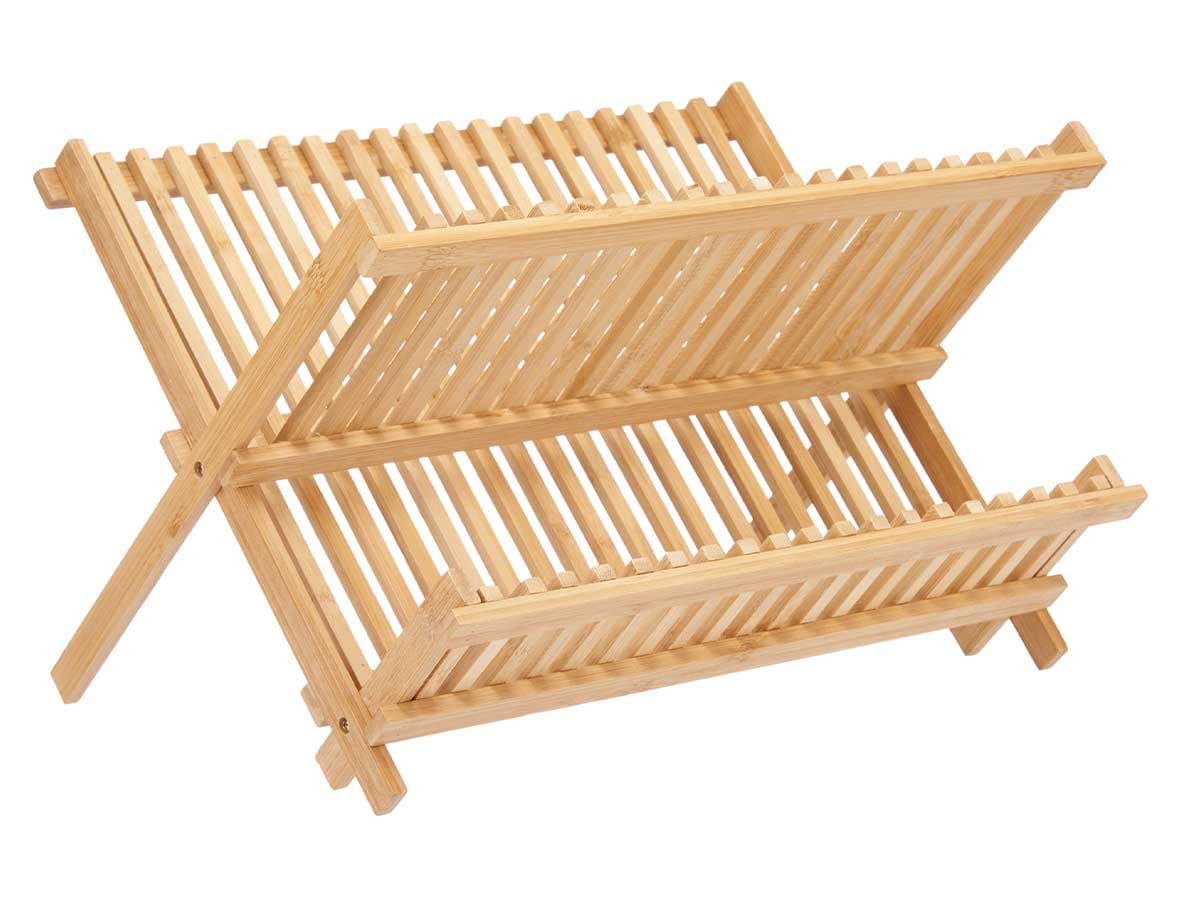 Scolapiatti in legno Bambù Legno Naturale Pieghevole Salvaspazio Moderno in Scolapiatti Danyx - Casoria, commercioVirtuoso.it