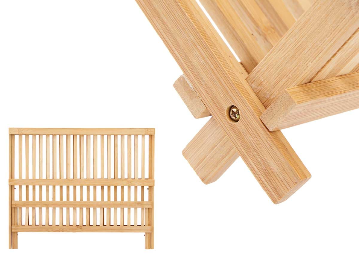 Scolapiatti in legno Bambù Legno Naturale Pieghevole Salvaspazio Moderno in Scolapiatti Danyx - Casoria, commercioVirtuoso.it