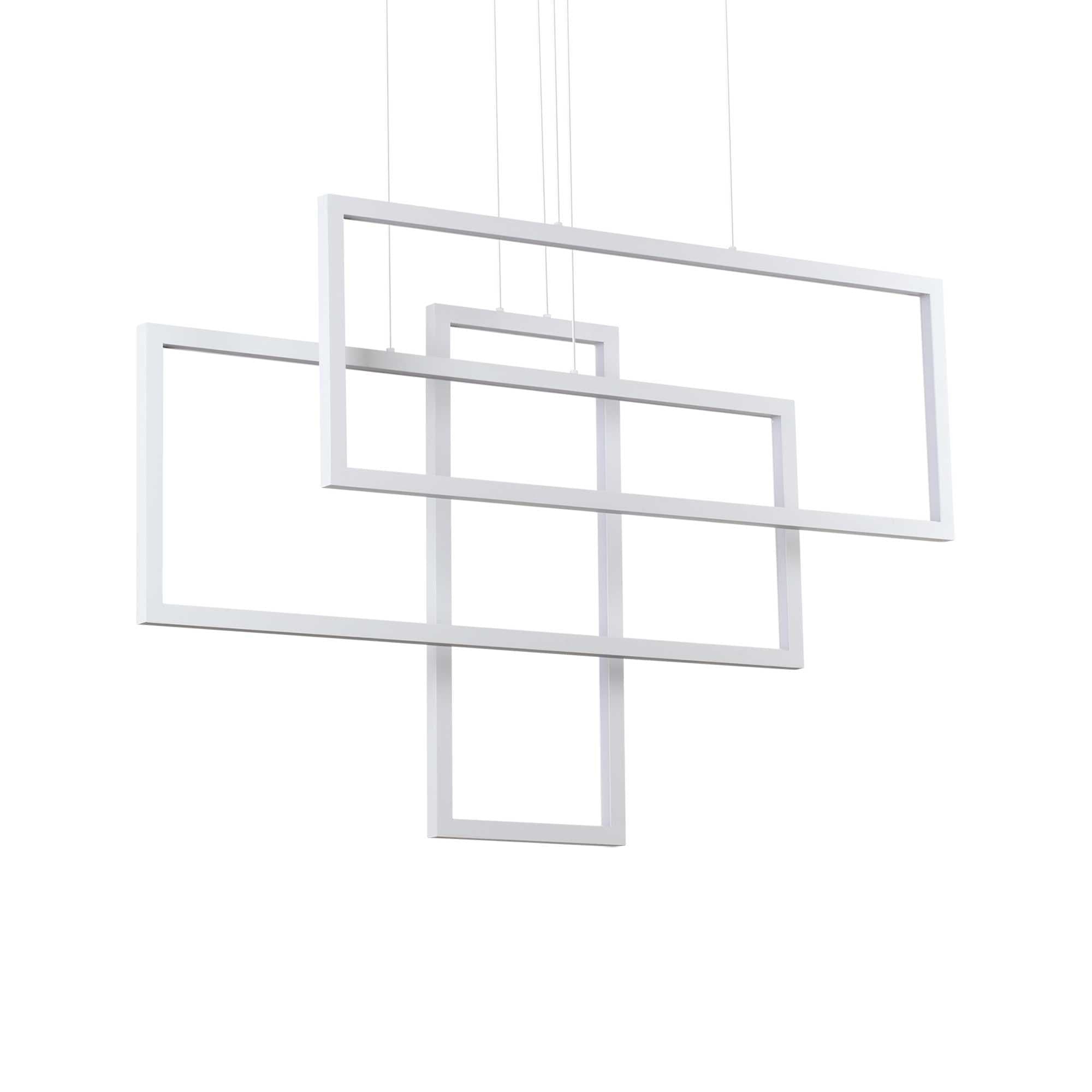 Lampada A Sospensione FRAME SP RETTANGOLO BIANCO in Lampade a sospensione Led Mall Home - Napoli, commercioVirtuoso.it