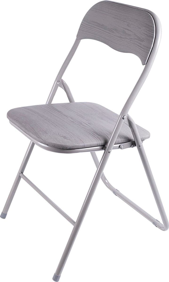 Sedia Pieghevole Salvaspazio Seduta e schienale in PVC Struttura Metallo Grigio Scuro in Sedie pieghevoli Danyx - Casoria, commercioVirtuoso.it