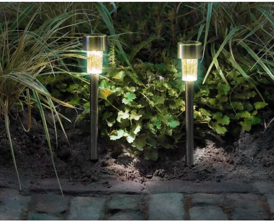 Lampada Solare Giardino Esterno 12pcs LED Luci Solari per Prato Terra H31cm in Luci per sentieri Danyx - Casoria, commercioVirtuoso.it