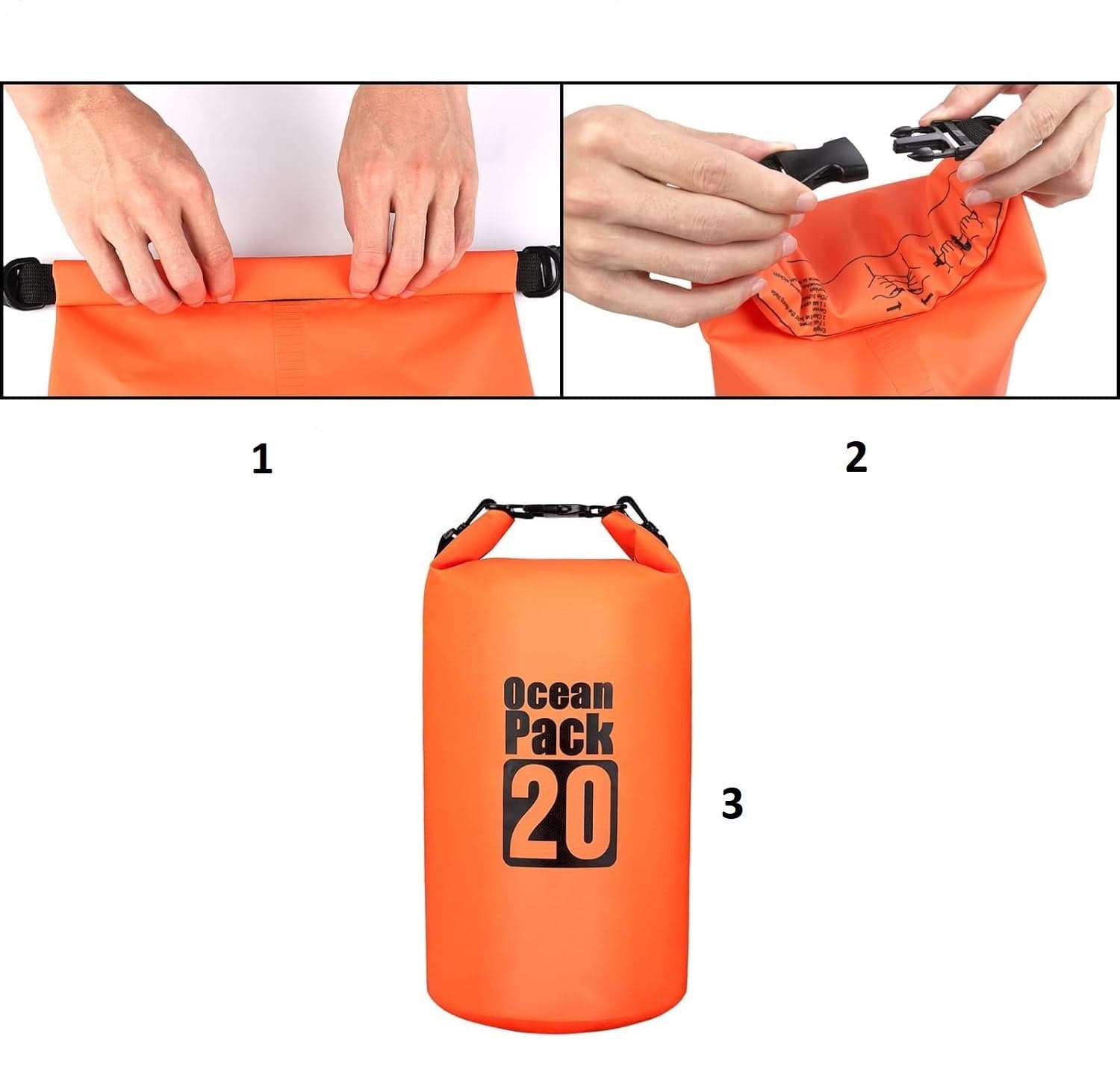 Kit 2pz Borsa Impermeabile 10LT+20LT, Sacca Impermeabile, Chiusura a rotolo in Sacchi da biancheria Danyx - Casoria, commercioVirtuoso.it