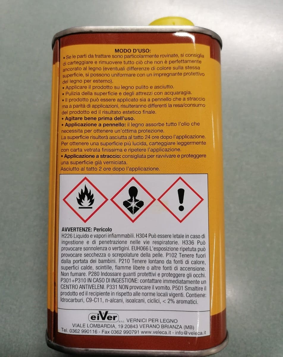 VELECA - OLIO PER TEAK RAVVIVANTE E PROTETTIVO 500 ML in Oli Stockdoc - Terni, commercioVirtuoso.it
