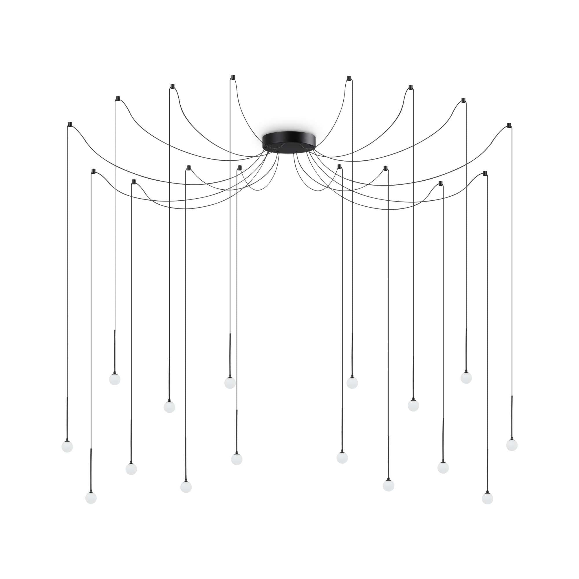 Lampada A Sospensione LUCCIOLA SP16 NERO