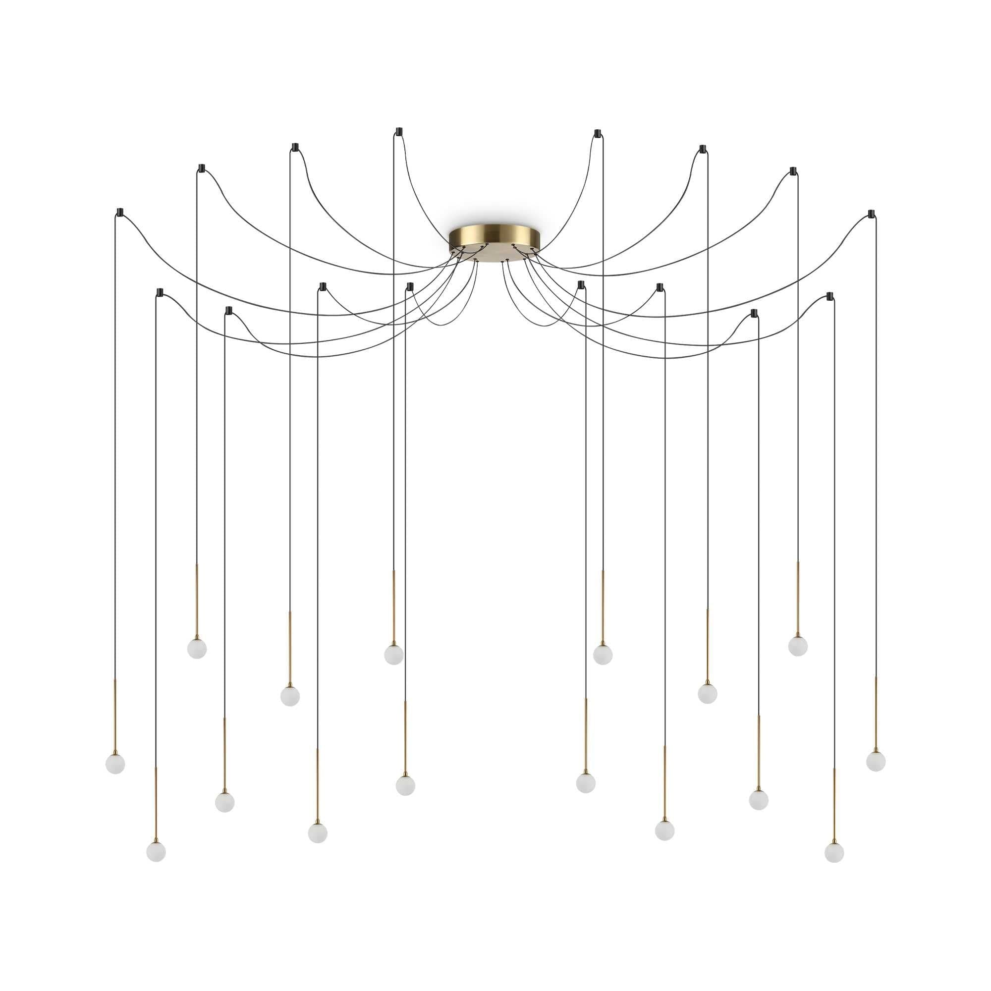 Lampada A Sospensione LUCCIOLA SP16 OTTONE