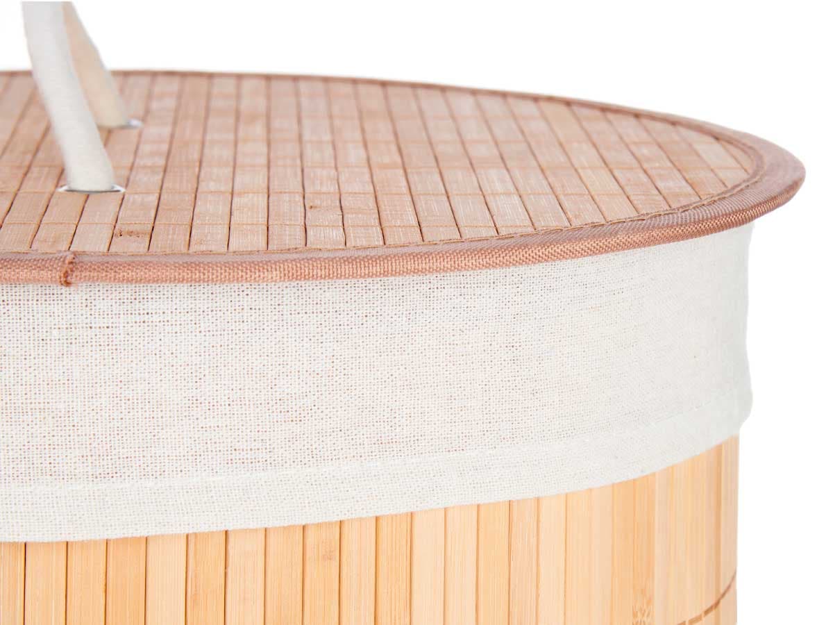 Cesta Porta Biancheria in Bambù con Coperchio 2 Manici Capacità 48Lt Bianco in Ceste per la biancheria Danyx - Casoria, commercioVirtuoso.it