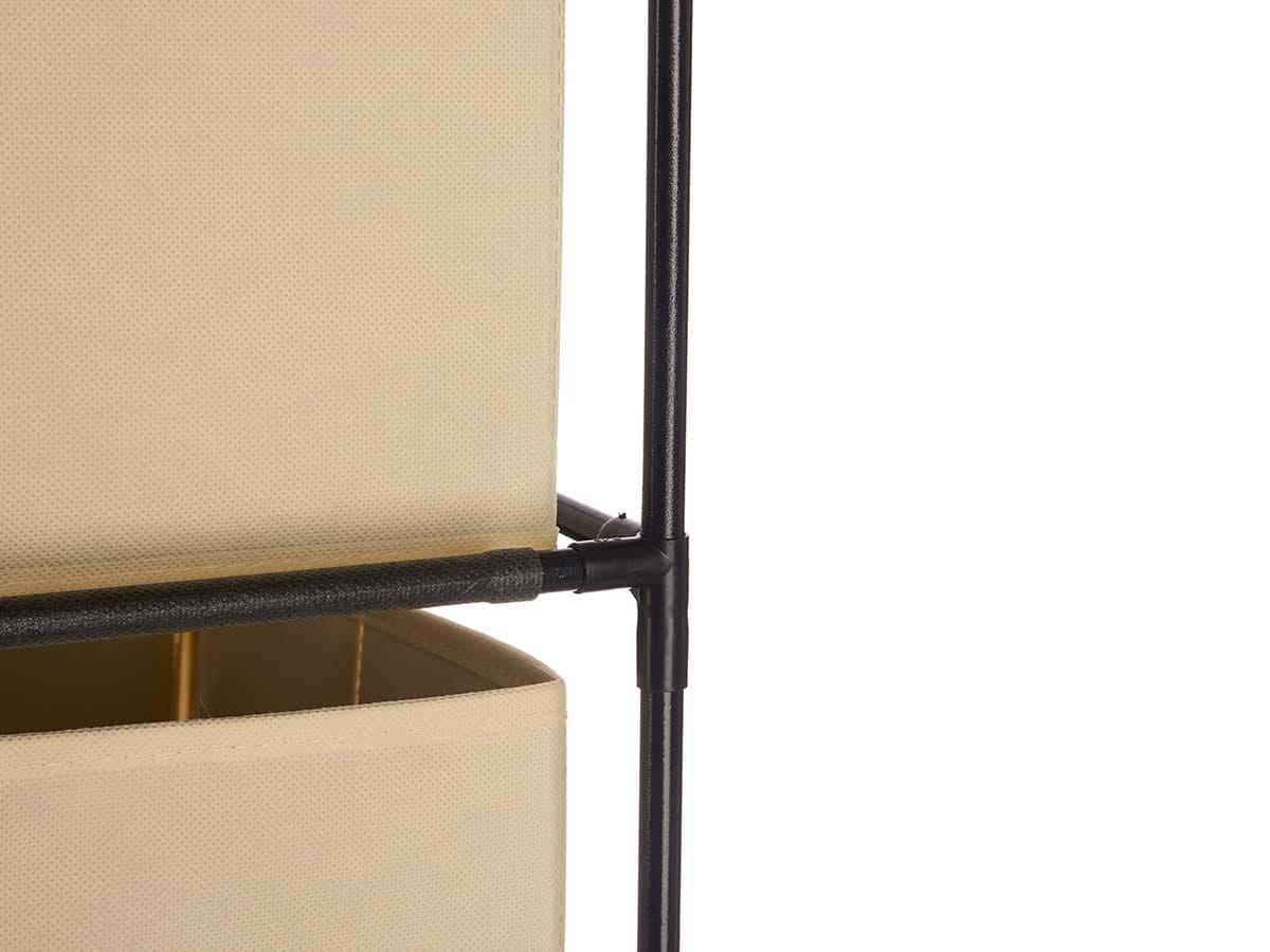 Cassettiera Multiuso in Metallo 3Cassetti in Stoffa 35x35 H 102cm Beige Salvaspazio in Comò e cassettiere Danyx - Casoria, commercioVirtuoso.it