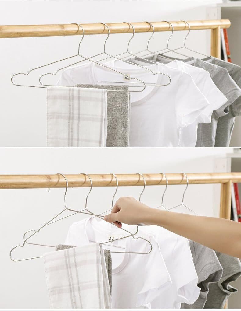Grucce 36pz Appendiabiti in Acciaio Pesante Salvaspazio Resistenti Giacche Vestiti Pantaloni in Appendini per pantaloni Danyx - Casoria, commercioVirtuoso.it