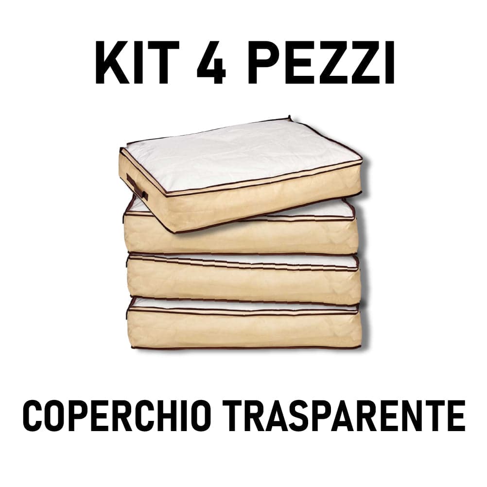Scatole Portatutto TNT e PVC Kit 4pz Ideali per il Cambio Stagione Salvaspazio in Contenitori sottoletto Danyx - Casoria, commercioVirtuoso.it